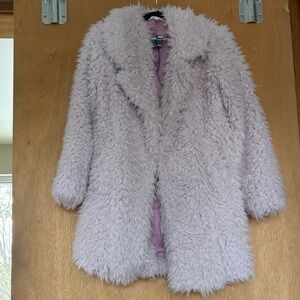 Lilac fuzzy jacket